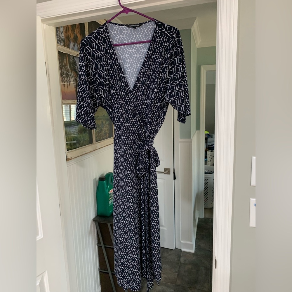 41 Hawthorn faux wrap dress